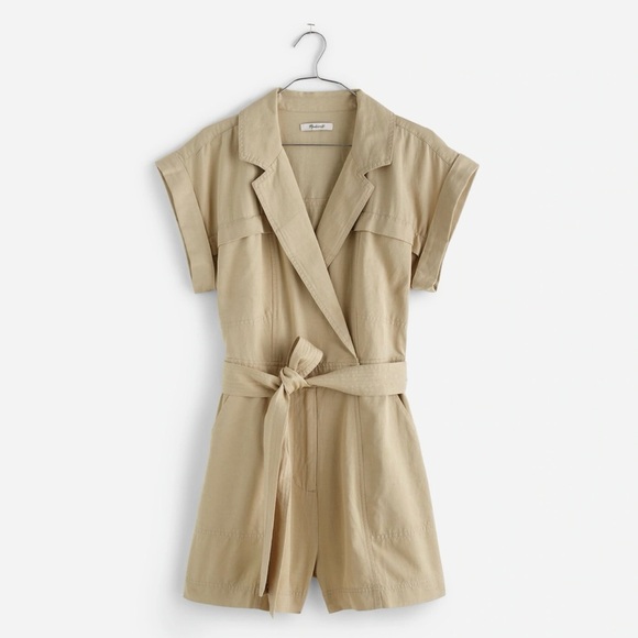 NWT Madewell Tie-Waist Muscle Tank Romper - Picture 7 of 9